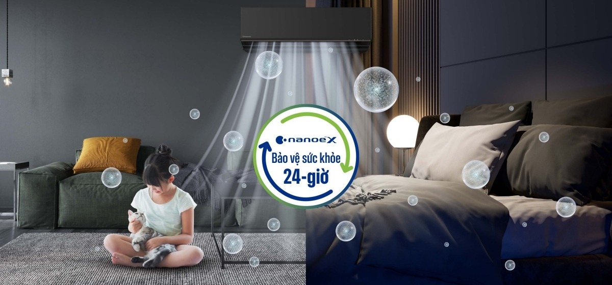 Điều hòa Panasonic 12000btu CU/CS-AU12BKH-8 - 1 chiều inverter